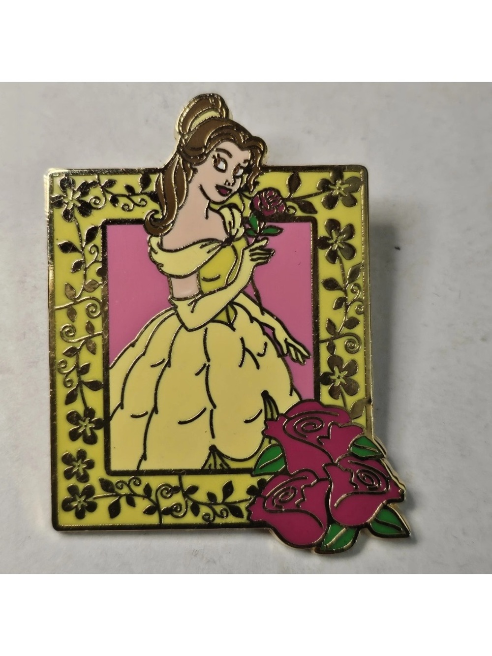 Disney Pin - Belle in Yellow Frame, Beauty and the Beast